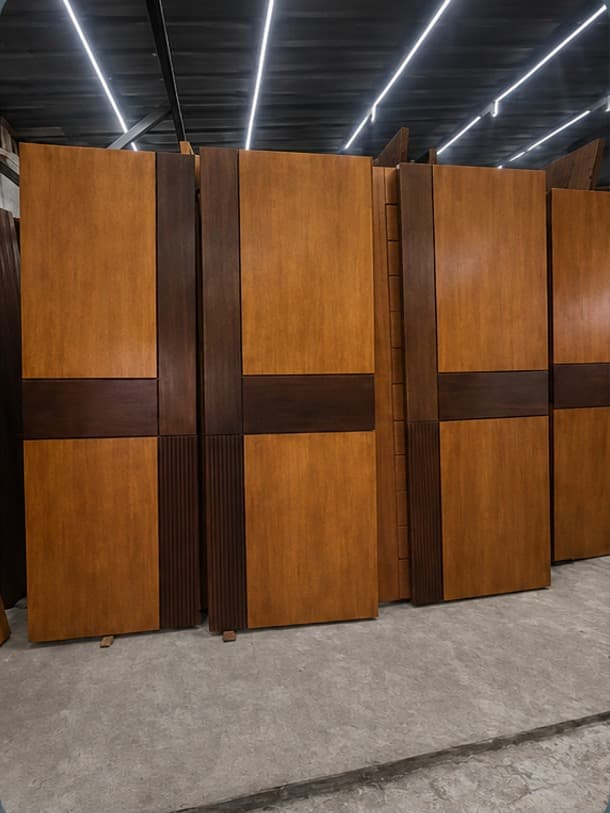 The Flush Door-2 door by OLAZO Furniture — flush doors banded with contrasting crosspieces
